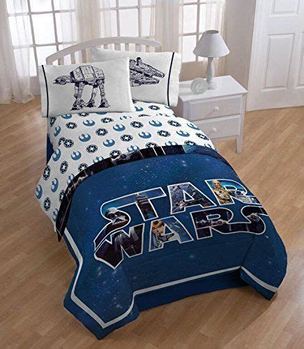 Star Wars Twin Comforter Sheet Set Flat Fitted Pillowcase Official
