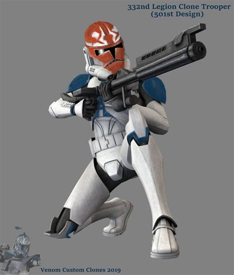 332nd Clone Trooper 501st By Venomblazer On Deviantart Star Wars