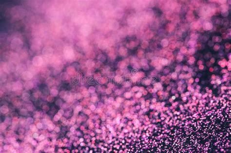Pink Glitter With Bokeh Effect On Dark Stock Image Image Of Decoration Light 138691417