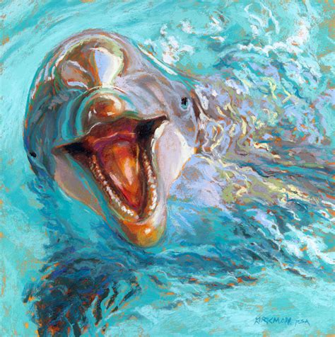 Rita Kirkmans Daily Paintings D Is For Dolphin