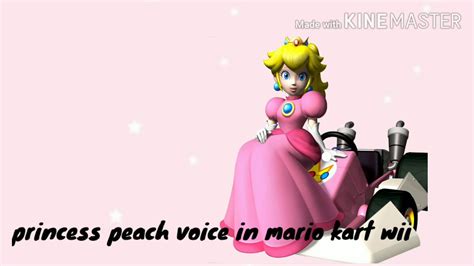 Princess Peach Voice In Mario Kart Wii Youtube