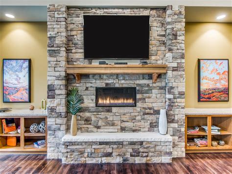 Houzz has millions of beautiful photos from the world's top designers, giving you the best design ideas for your dream remodel or simple room refresh. Mountain Ledge County | Stone fireplace, Ledges, Brick and ...