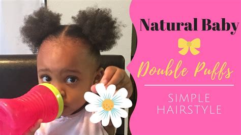Simple Double Puffs On Toddler Natural Hairstyle For Kids Youtube