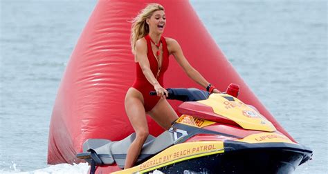 Kelly Rohrbach Shows Off Her Jet Ski Skills On Baywatch Set Ilfenesh Hadera Kelly Rohrbach