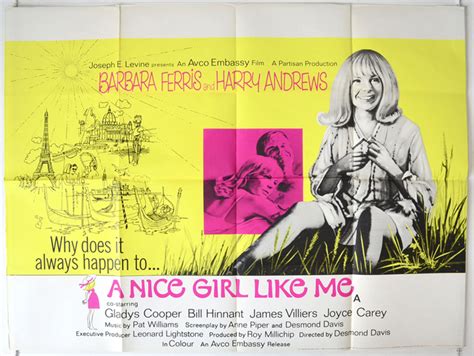 A Nice Girl Like Me Original Cinema Movie Poster From British Quad Posters And