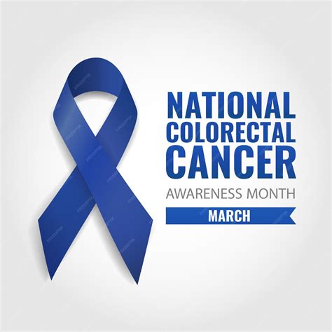Premium Vector National Colorectal Cancer Awareness Month