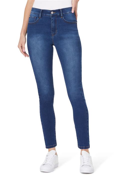 Curve Appeal Tummy Tucking High Rise Comfort Waist Skinny Jeans