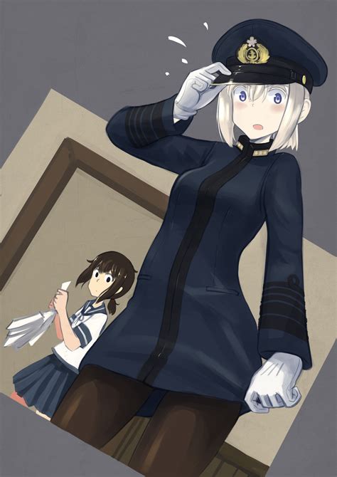 Fubuki And Female Admiral Kantai Collection Drawn By Ericanaze1940