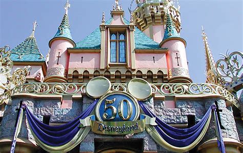 Large Disneyland 50th Anniversary Entrance Sign