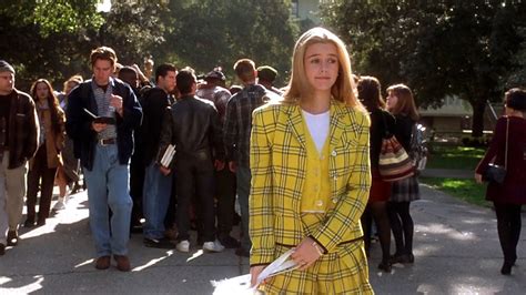 One Iconic Look Alicia Silverstone S Yellow Plaid Schoolgirl Look In