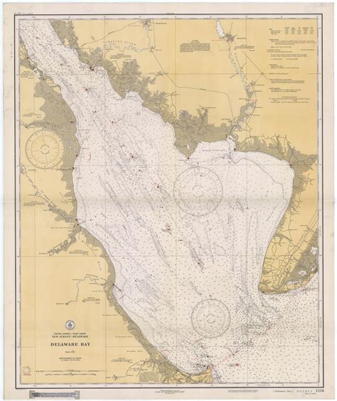 Delaware Bay Map 1934 Hullspeed Designs