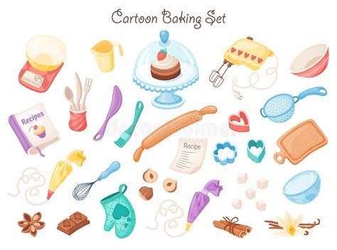 Cartoon Baking Equipment Stock Vector Illustration Of Cookie 179292938
