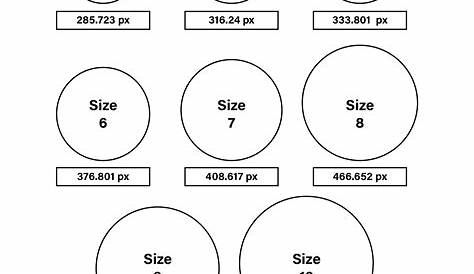 free printable ring sizing chart jewellery ideas pinterest - ring size