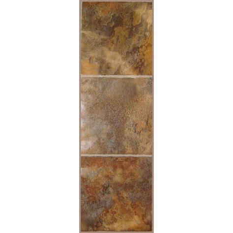 The method that they use for the adhesion is a lapped tongue that is substantial. TrafficMASTER Allure 12 in. x 36 in. Sierra Luxury Vinyl Tile Flooring (24 sq. ft. / case)-21181 ...