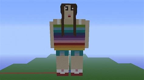 Rainbow Girl Statue Minecraft Map