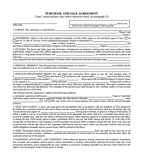 It's a legally binding contract outlining the agreed upon terms and conditions of the buyer and seller of a property 42 printable vehicle purchase agreement templates template lab | source : FREE 19+ Sample Purchase and Sale Agreement Templates in ...