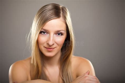 Beauty Shot Of Caucasian Blond Stock Image Image Of Hair Attractive