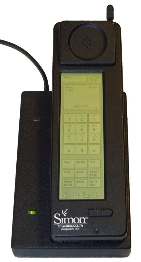 An original ibm simon personal communicator is placed next to an apple iphone 4s at the science a tip of the hat to simon, long referenced as the first smartphone. IBM Simon - Wikipedia