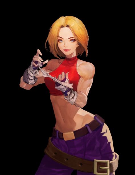 Artstation The King Of Fighters Blue Mary 정수 임 Fighter Girl