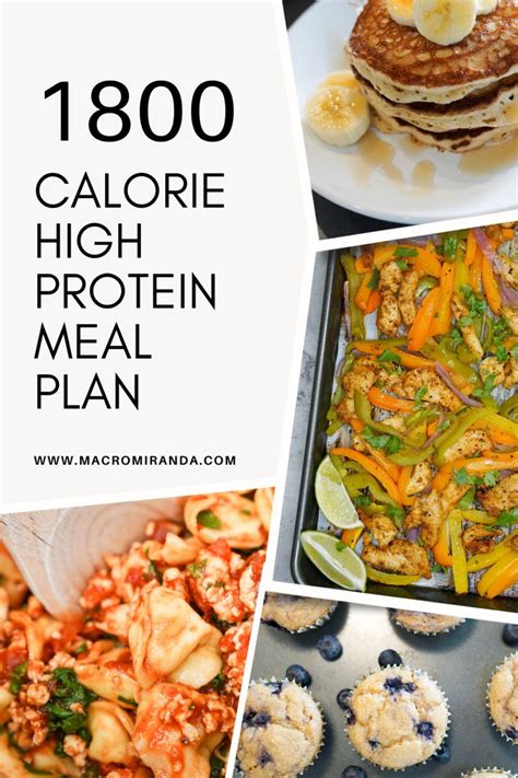 1800 Calorie High Protein Meal Plan In 2023 Protein Meal Plan High