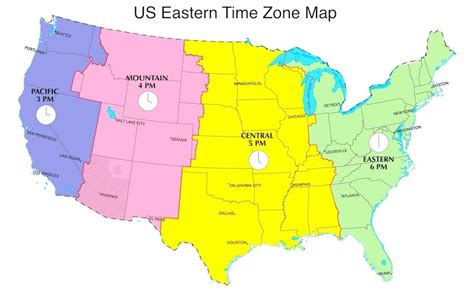 Eastern Time Zone Map Indiana