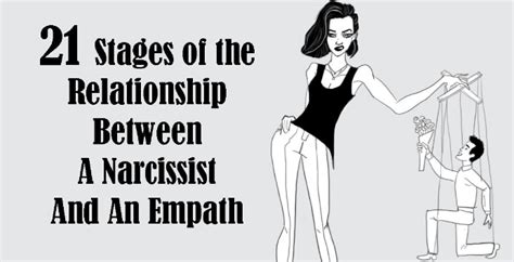 20 stages of a relationship between a narcissist and an empath