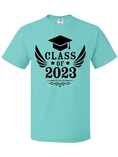 Inktastic Class Of 2023 With Graduation Cap And Wings T Shirt