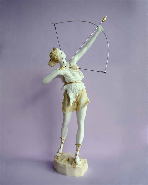 Artemis Hunting Greek Goddess Made Of Alabaster EStatueShop