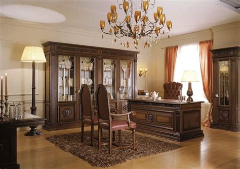 Italian royal classic furniture with affordable prices. Office decor ideas: Classic office design