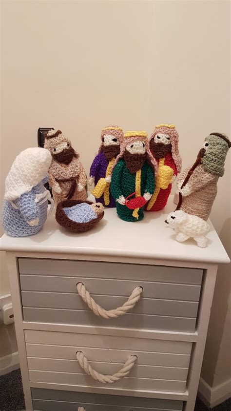 This Hand Knitted Nativity Scene Given To My Wife Rmildlyinteresting