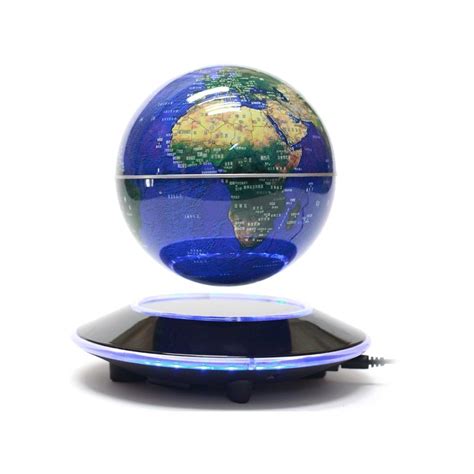 Senders 6inch Floating Globe With Led Lights Magnetic Levitation