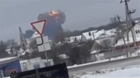 Belgorod Russia Accuses Ukraine Of Shooting Down Military Plane