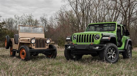 Driven 1945 Willys Overland Cj 2a And 2019 Jeep Wrangler Rubicon