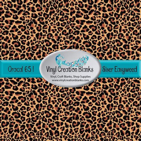 Bulk Option Leopard Pattern Vinyl Htv And Outdoor Vinyl Etsy