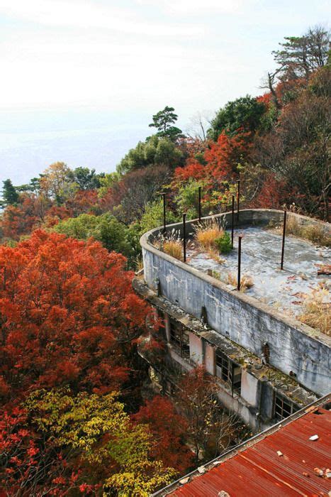 abandoned hotel   summit   mountain