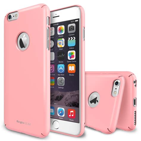 Ringke Slim Logo Cutouts Case For Apple Iphone 6 Plus Pink