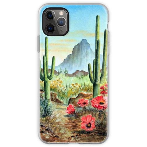 Desert Cacti After The Rains Iphone Case By Bill Holkham Iphone