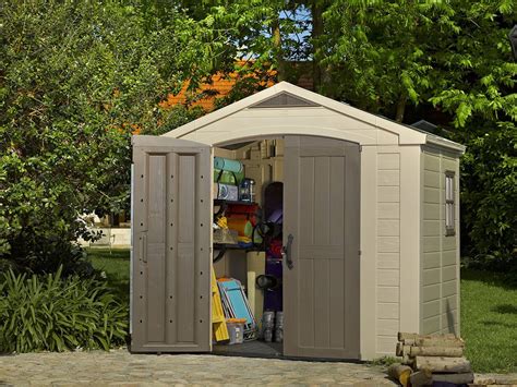 Keter Factor 8x6 Large Resin Outdoor Shed For Patio Furniture You Can