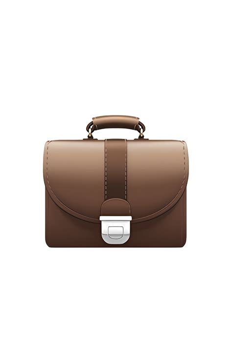 The 💼 Emoji Depicts A Rectangular Shaped Briefcase With A Handle On The