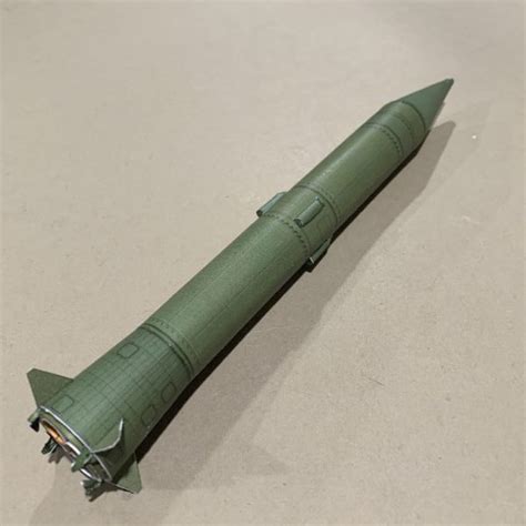 196 Soviet Ss 5 Missile Paper Model Ecardmodels