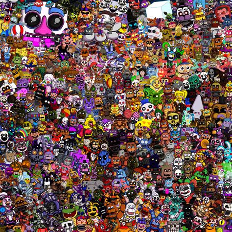 Poster With All Fnaf Characters By Alexander133official On Deviantart