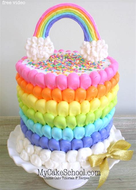 A Roundup Of Rainbow Cake Tutorials My Cake School