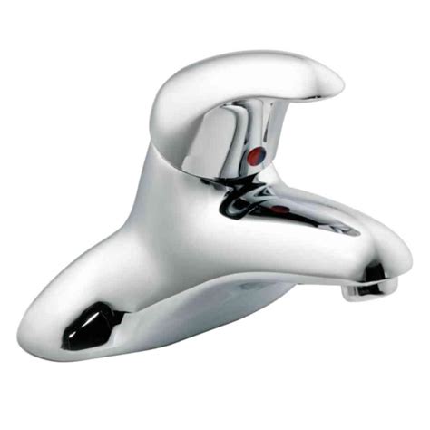 The most common feature for moen single hole bathroom faucets is easy to install. MOEN Commercial 4 in. Centerset Single-Handle Low-Arc ...