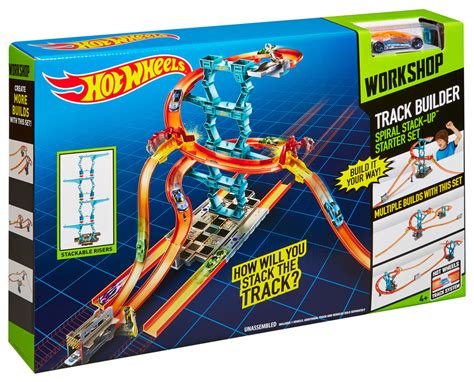 Hot Wheels Track Builder Spiral Stack Up Track Set Shop Hot Wheels