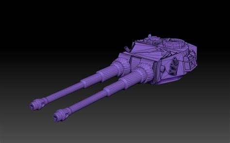 Double Barrelled Tiger Tank Turrets 3d Model 3d Printable Cgtrader