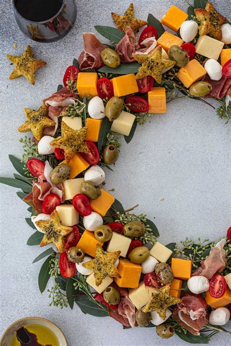 Christmas Wreath Cheeseboard A Simple But