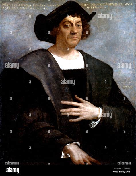 Christopher Columbus Portrait Christopher Columbus Hi Res Stock