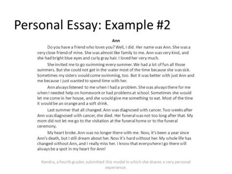 Personal Essay Examples Topics And Format Get Help