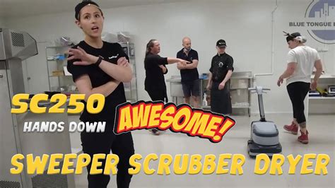 Sc250 Sweeper Scrubber Dryer Floor Care Floor Cleaning Commercial