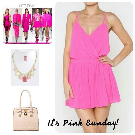 It S Pink Sunday Out Of My Kloset Romper Pink Handbag Stylist Outfit